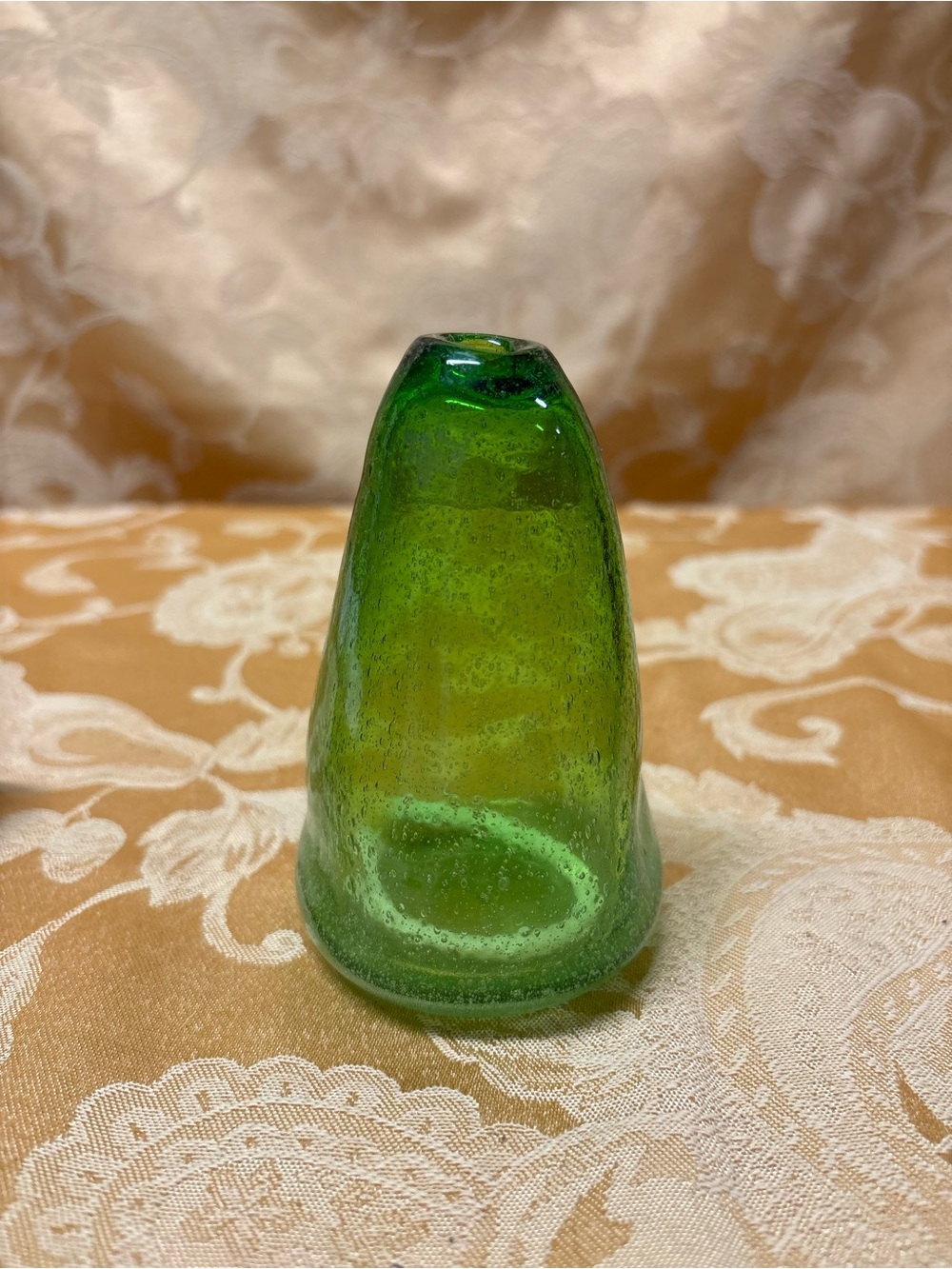 Hand blown Glass Vase Green